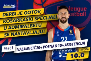 Košarkaški specijal - Kvota na Vasu Micića, birajte 10  ili 20!